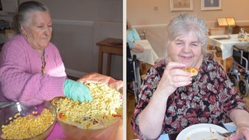 Hayes care home Residents get their chef hats on